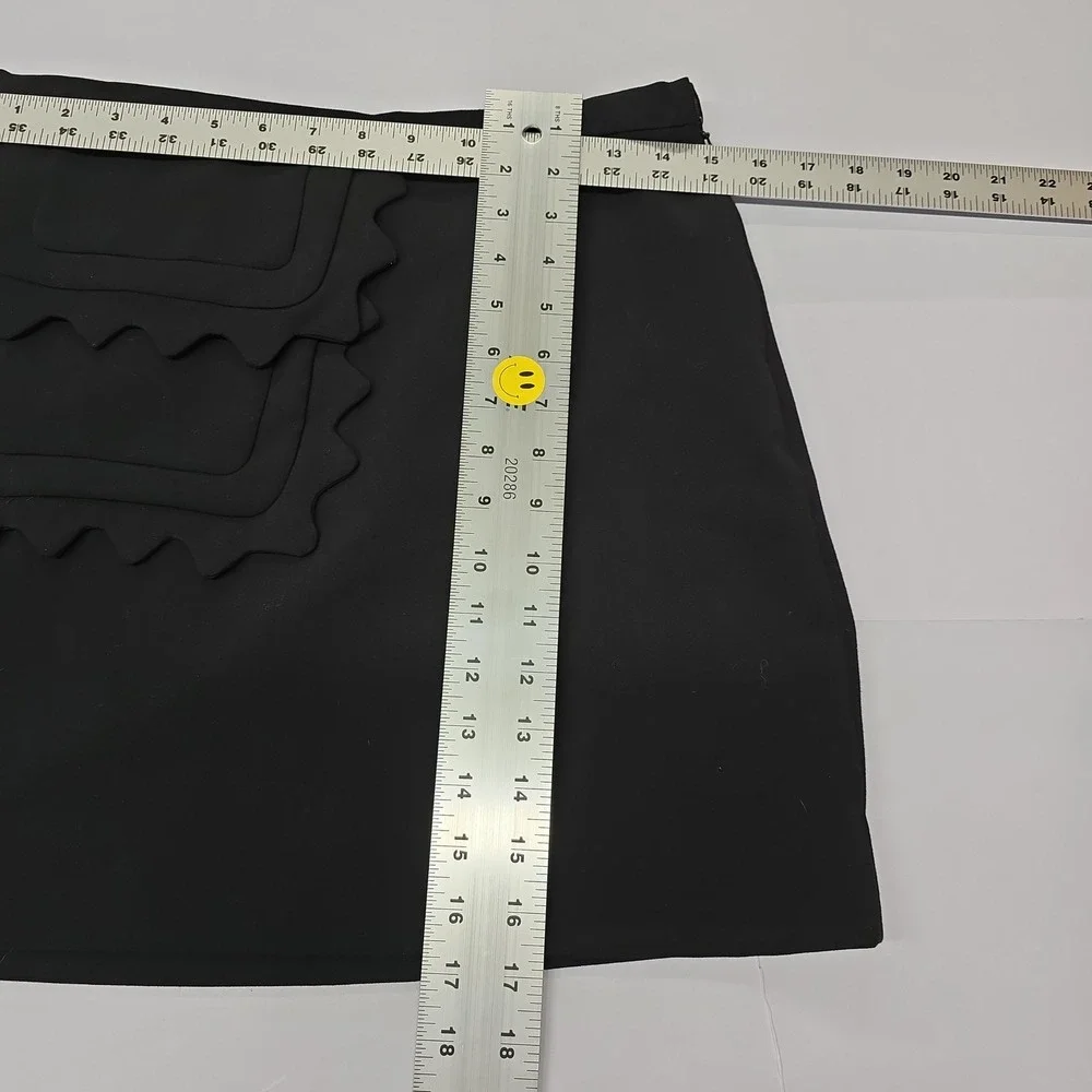 Victoria Beckham for‎ Target Black Scalloped Pocket Mini Skirt Size S